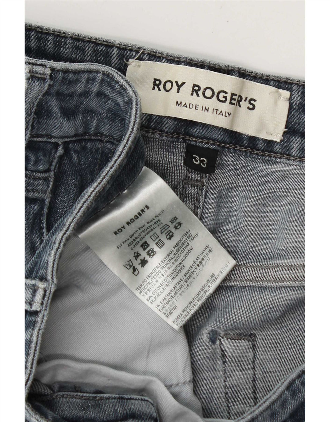 Roy Rogers Jean droit homme W33 L31 bleu coton