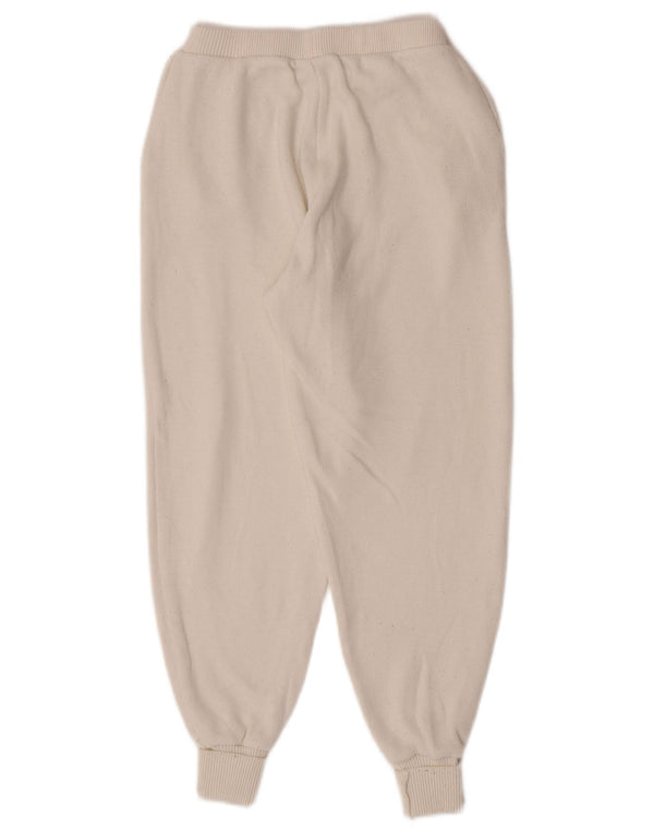 Zara Pantalon de survêtement coupe ample pour femme UK 8 Small Off White