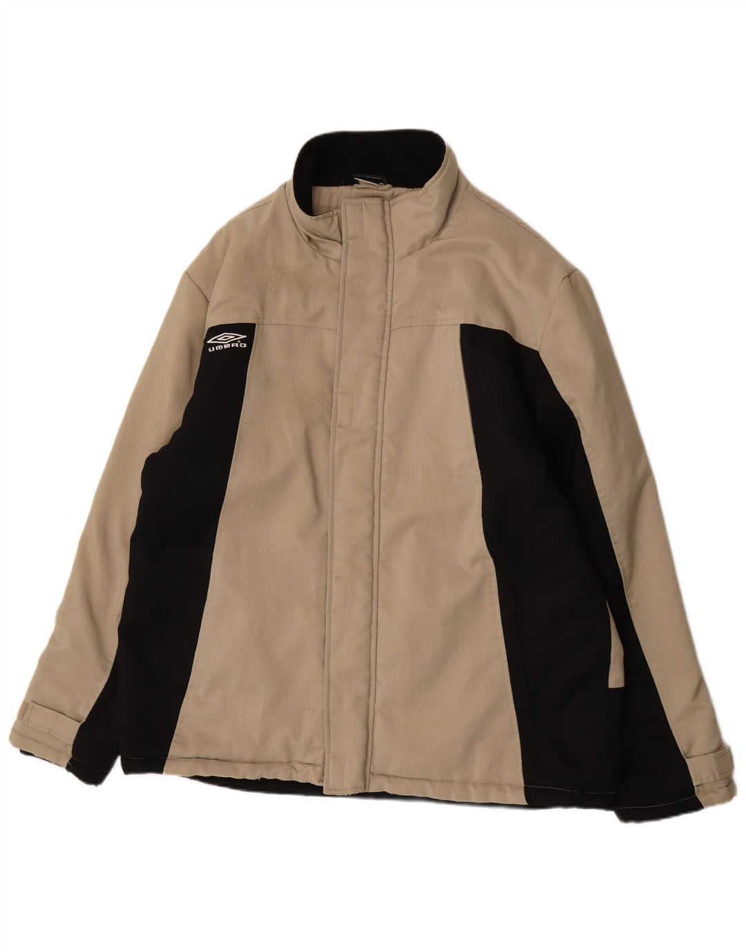 Umbro Veste coupe-vent pour femme UK 44 2XL Beige Colorblock Nylon
