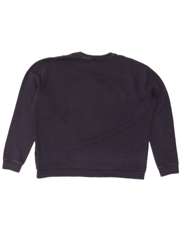 TED BAKER Sweat-shirt surdimensionné pour femme Taille 4 Grand Bleu Marine Floral