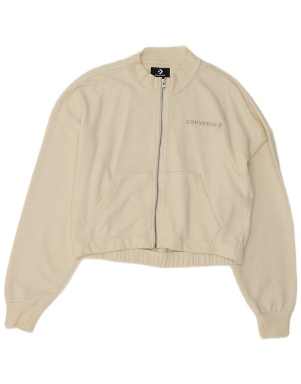 Converse Veste de survêtement pour femme UK 14 Medium Blanc