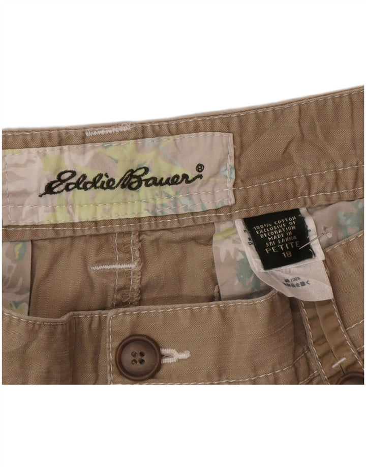 Eddie Bauer Short cargo pour femme Petite US 18 2XL W38 Coton beige