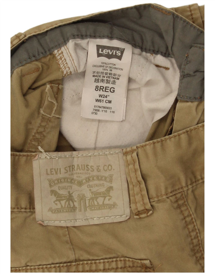Levi's Short Cargo Garçon 7-8 Ans W24 Coton Beige