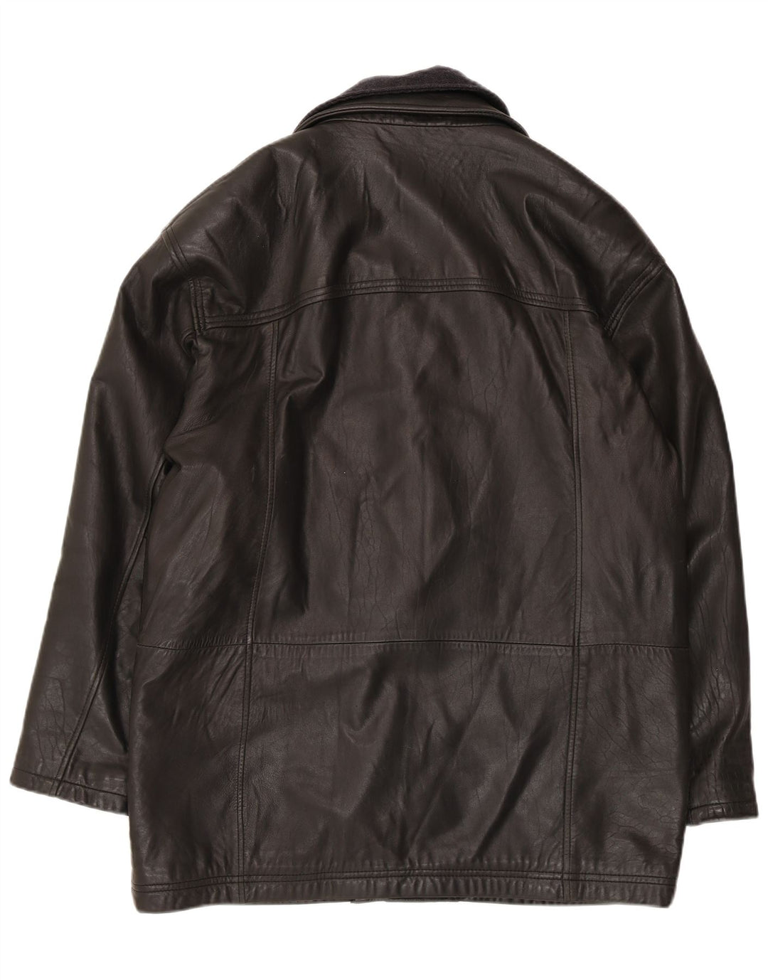 Trapper Veste en cuir pour homme EU 52 XL Cuir noir