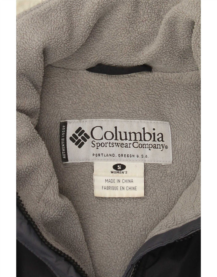 Columbia Veste de ski pour femme UK 10 Small Bleu marine Colourblock