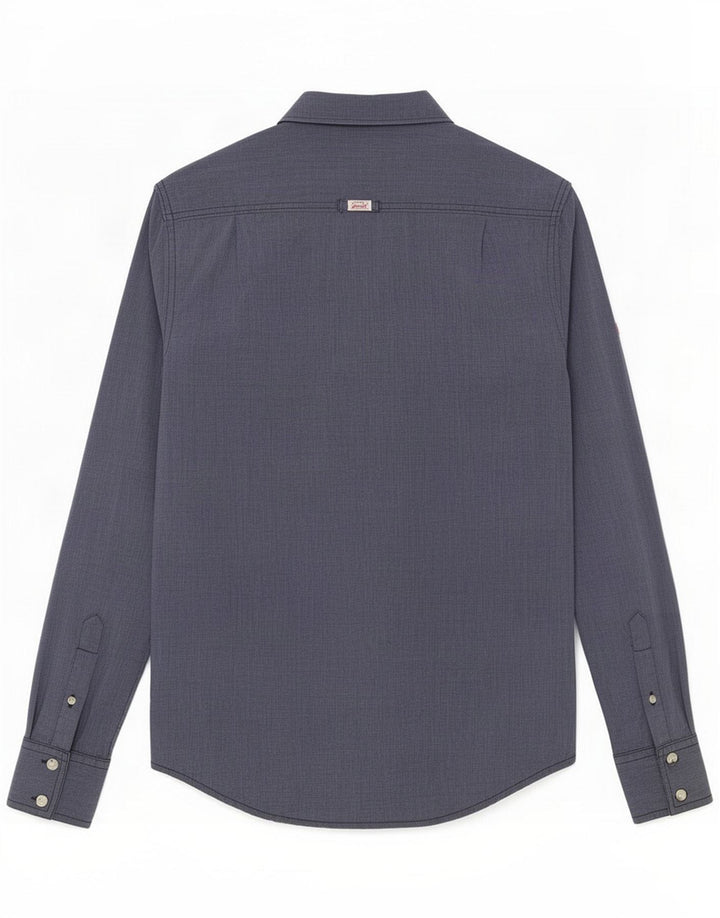 Chemise Superdry Homme Coton Bleu Moyen