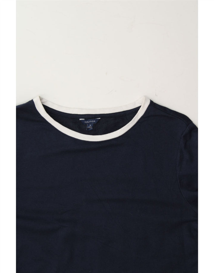 NAUTICA Womens Sweatshirt Jumper UK 14 Medium Navy Blue Cotton Vintage Nautica and Second-Hand Nautica from Messina Hembry 