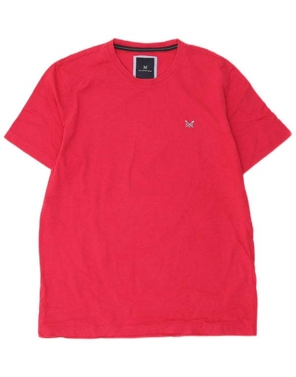 Crew Clothing T-Shirt Homme Grand Rouge Coton