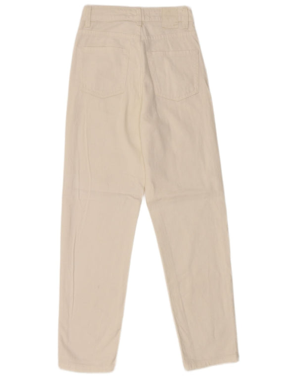 Zara Jean fuselé taille haute pour femme EU 32 2XS W22 L27 Blanc