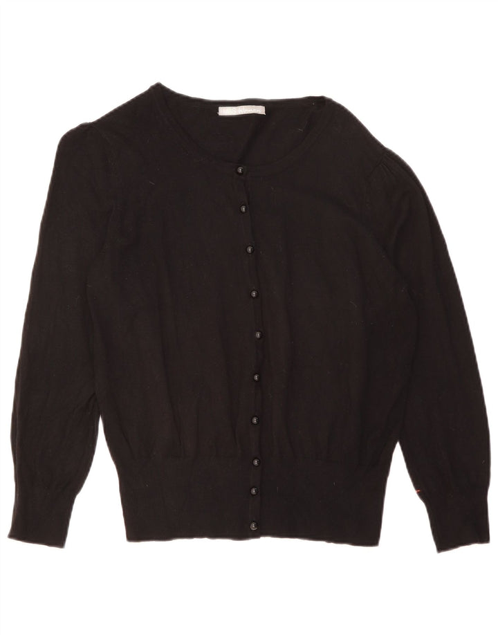 Marks & Spencer Pull Cardigan pour Femme UK 14 Medium Noir