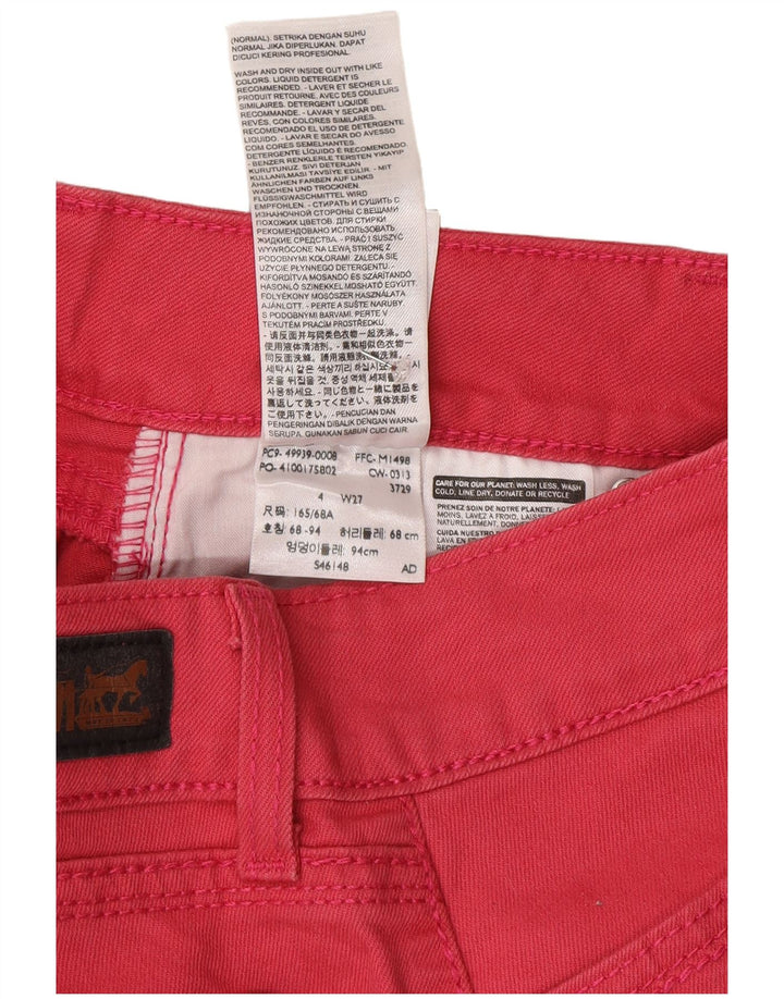 Levi's Jean Capri Femme US 4 Small W27 L20 Coton Rose