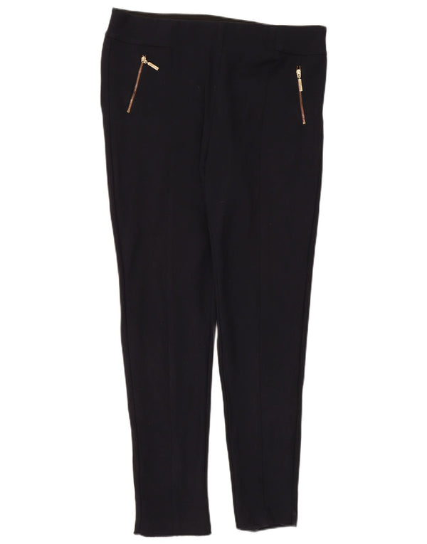 Marks & Spencer Pantalon décontracté slim pour femme UK 16 Large W34 L28 Noir