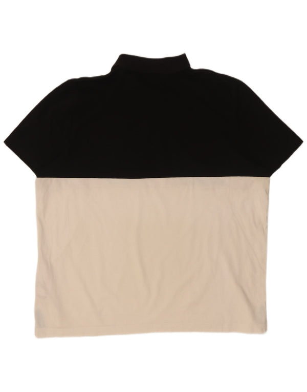 Lacoste Polo Homme XL Noir Colourblock Coton
