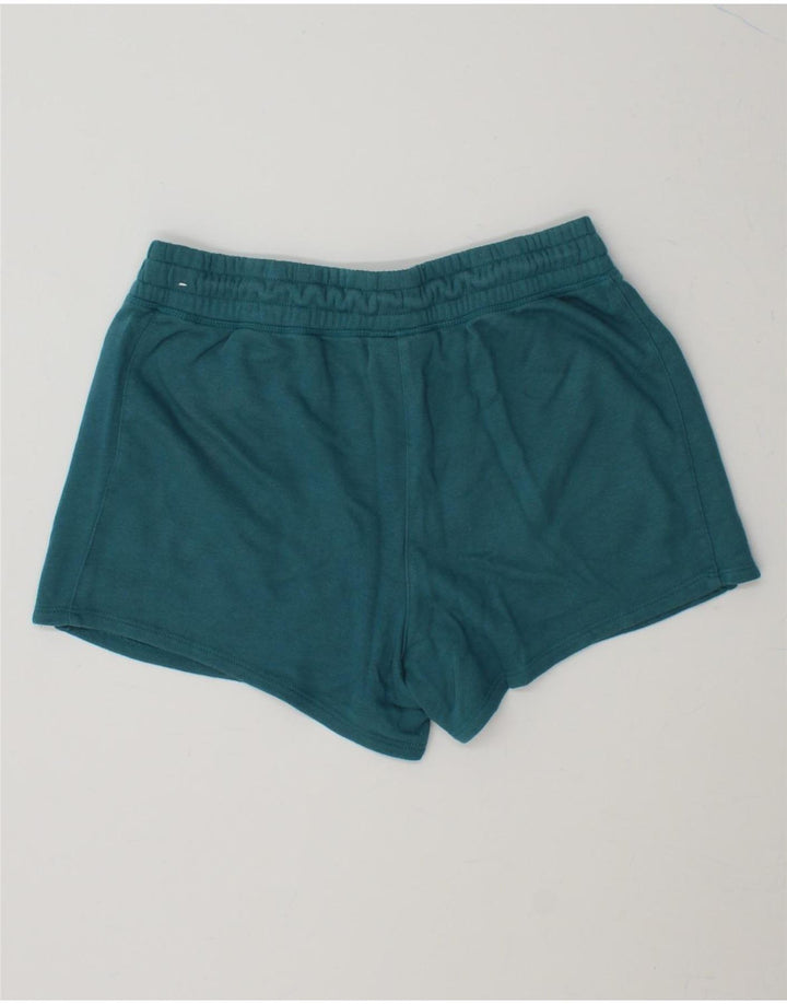 REEBOK Womens Sport Shorts UK 12 Medium  Green Cotton Vintage Reebok and Second-Hand Reebok from Messina Hembry 