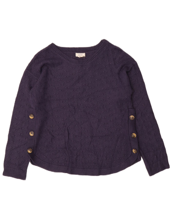 Fat Face Pull col bateau pour femme UK 8 Small Bleu marine Viscose
