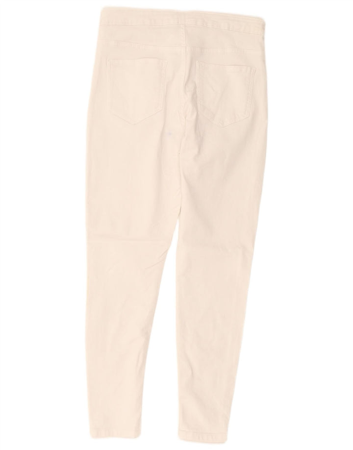Marks & Spencer Jean skinny régulier pour femme UK 14 Medium W30 L27 Blanc