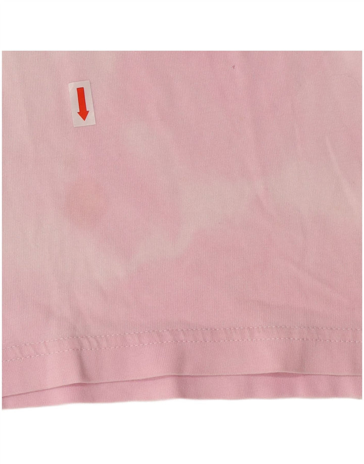 Gas T-Shirt Homme UK 14 Coton Rose Moyen Tie Dye