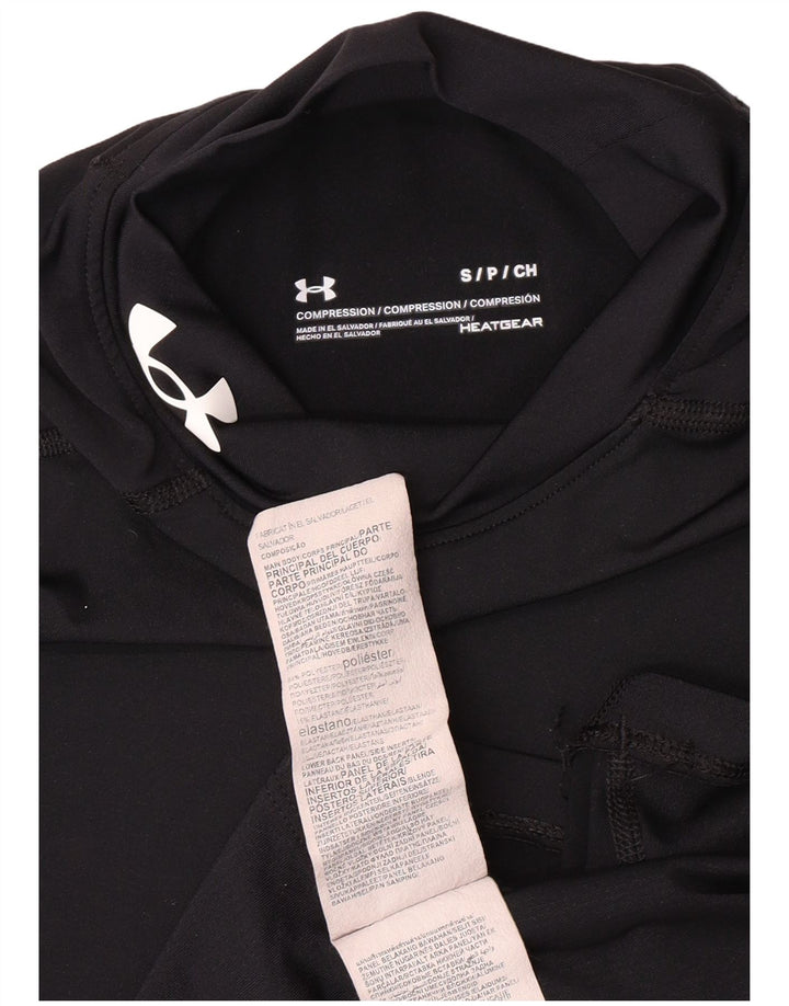 UNDER ARMOUR Haut de compression à manches longues pour femme UK 8 Small Noir Polyester