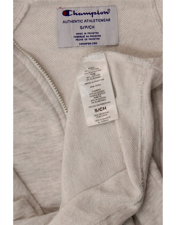 CHAMPION Womens Oversized Sweatshirt Jumper UK 10 Small Grey Flecked Vintage Champion and Second-Hand Champion from Messina Hembry 