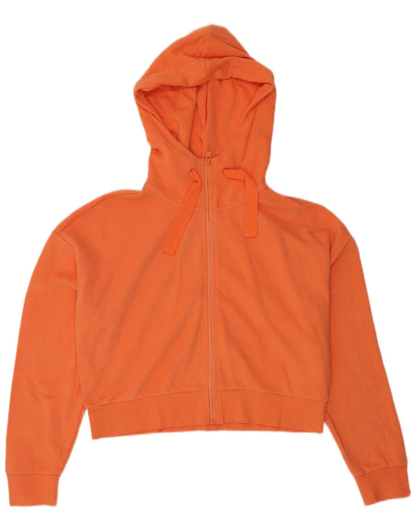 Tchibo Pull à capuche court zippé pour femme UK 16 Grand coton orange
