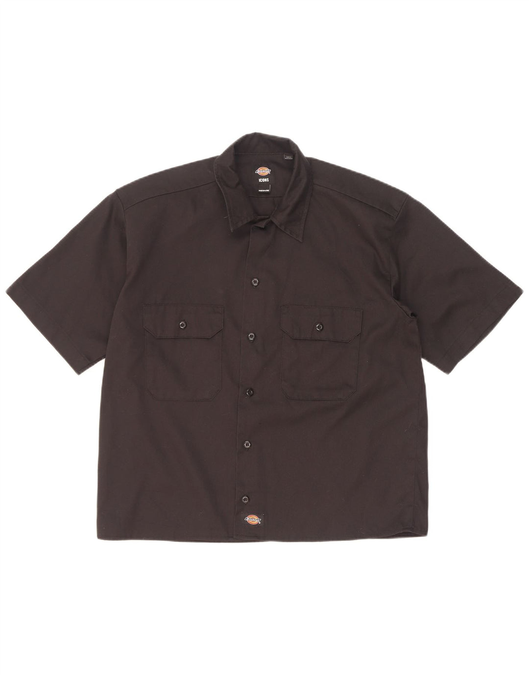 Dickies Chemise à Manches Courtes Homme Noir Moyen Polyester