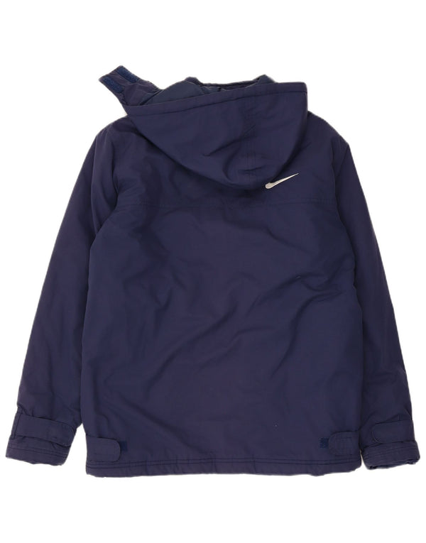 Nike Veste coupe-vent à capuche pour garçon 13-14 ans XL Bleu marine Polyester
