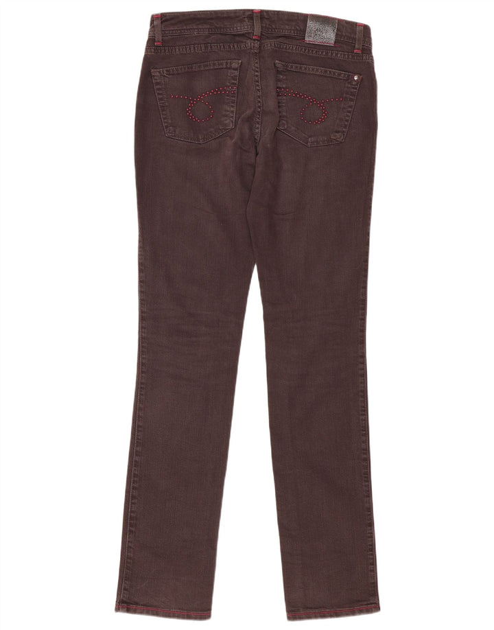 Trussardi Jean Slim W30 L33 Marron Coton Femme