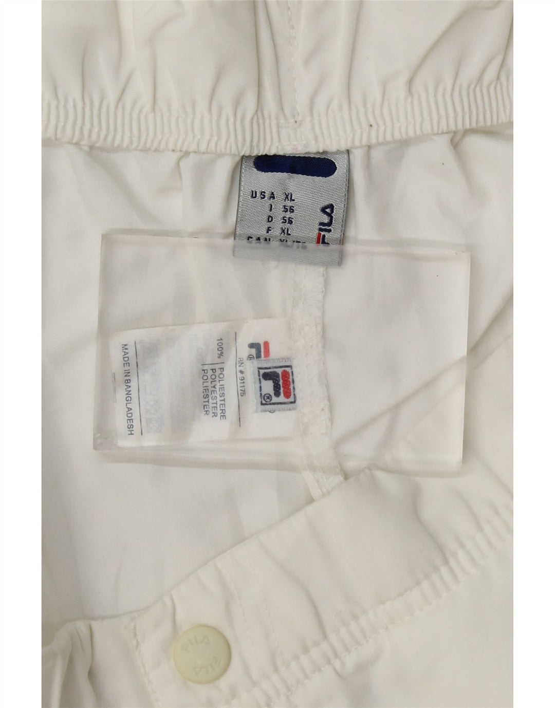 Fila Pantalon de Survêtement Capri Homme IT 56 XL Blanc Polyester