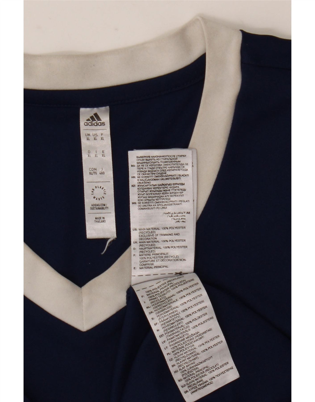 Adidas Homme Aeroready T-Shirt Top XL Bleu Marine Polyester