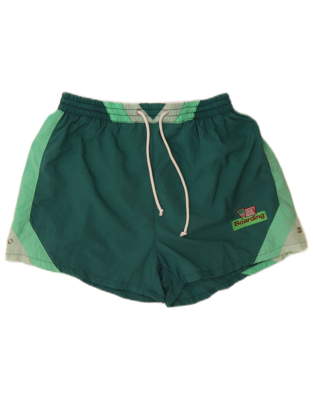 SWASH Short de Bain Garçon 11-12 ans Polyamide Colorblock Vert Moyen