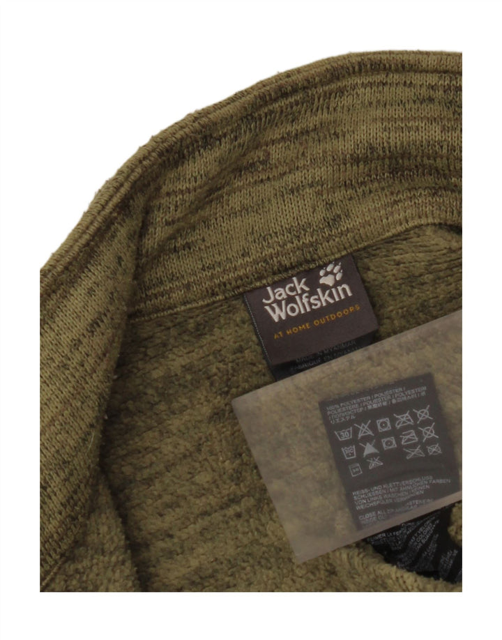 JACK WOLFSKIN Veste de Survêtement Homme Petit Kaki Moucheté Polyester