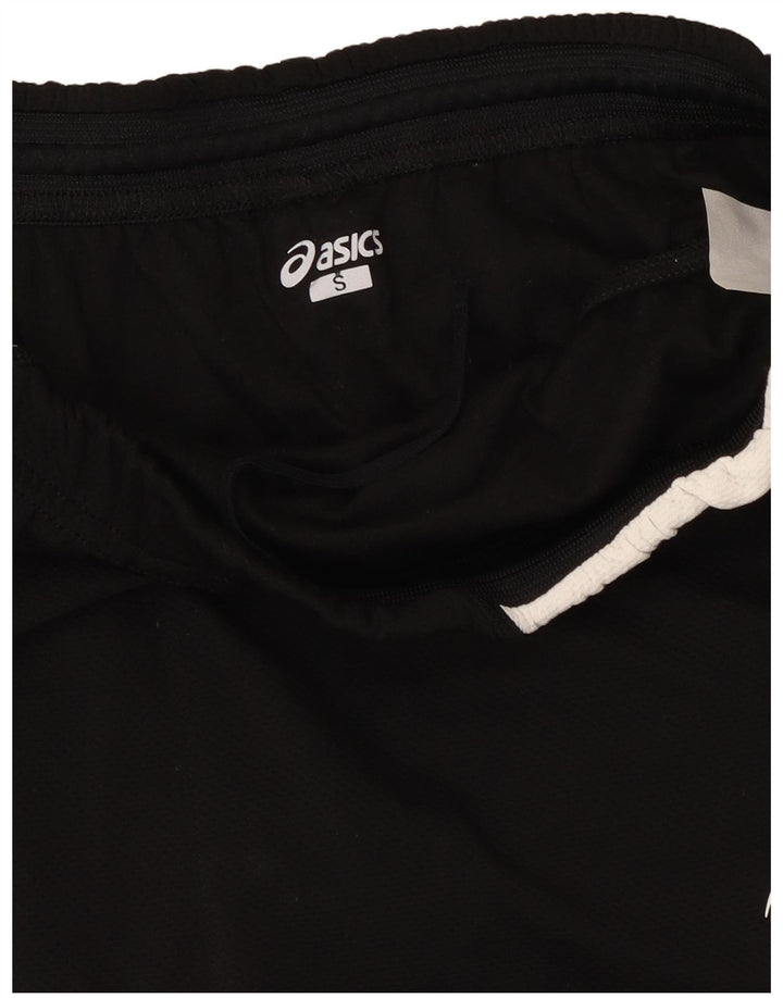 Asics Short de sport graphique pour femme UK 10 Small Noir Colorblock Polyester