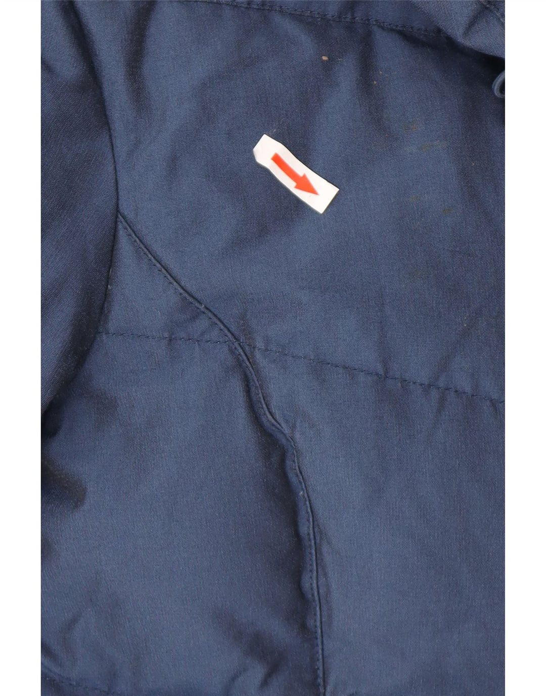 Woolrich Veste matelassée pour femme UK 16 Large Bleu marine Coton
