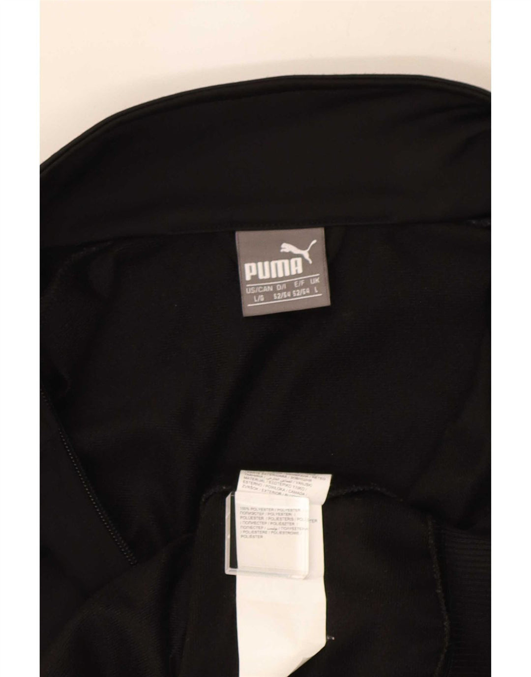 Puma Veste de survêtement graphique pour hommes, grand, noir, polyester
