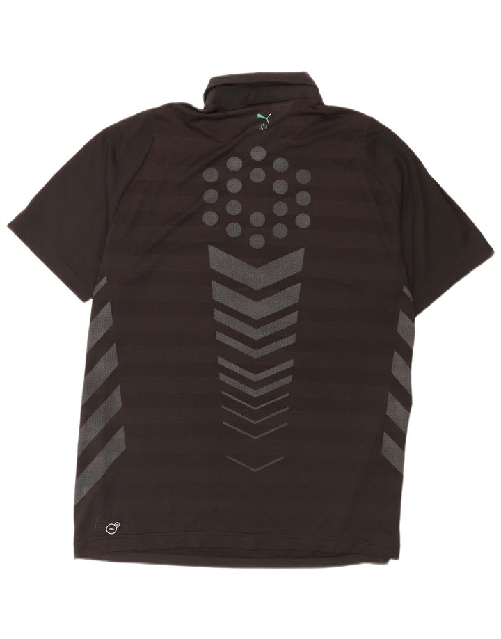 Puma Polo Graphique Homme Large Noir Colorblock Polyester