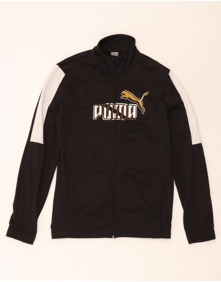 Puma Veste de Survêtement Graphique Garçon 15-16 ans Noir Colorblock