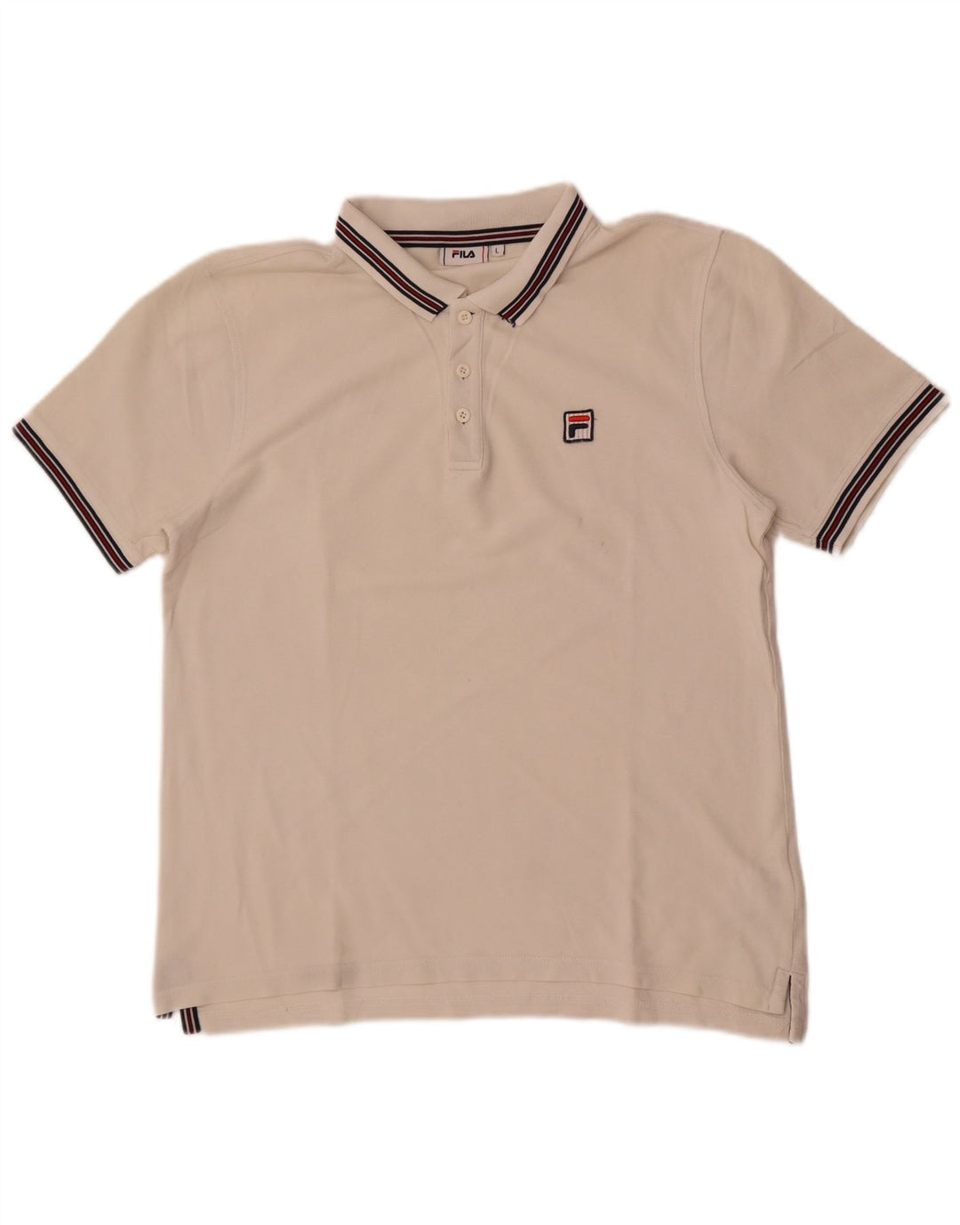 Fila Polo Homme Grand Blanc Coton