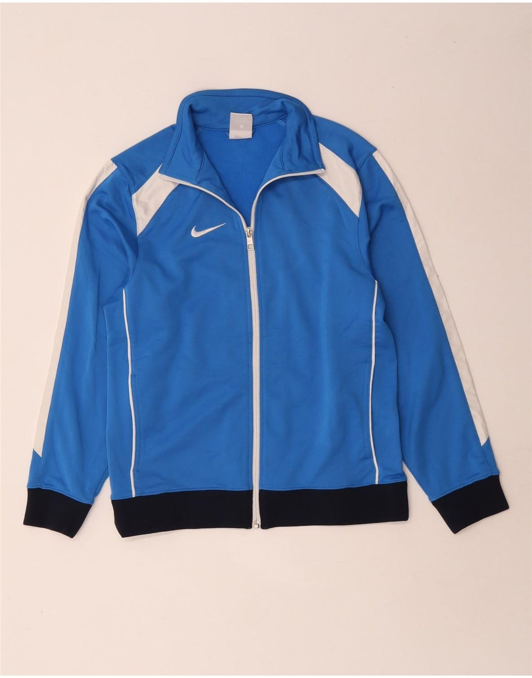 Nike Veste de survêtement pour garçon 12-13 ans Large Bleu Colorblock Polyester