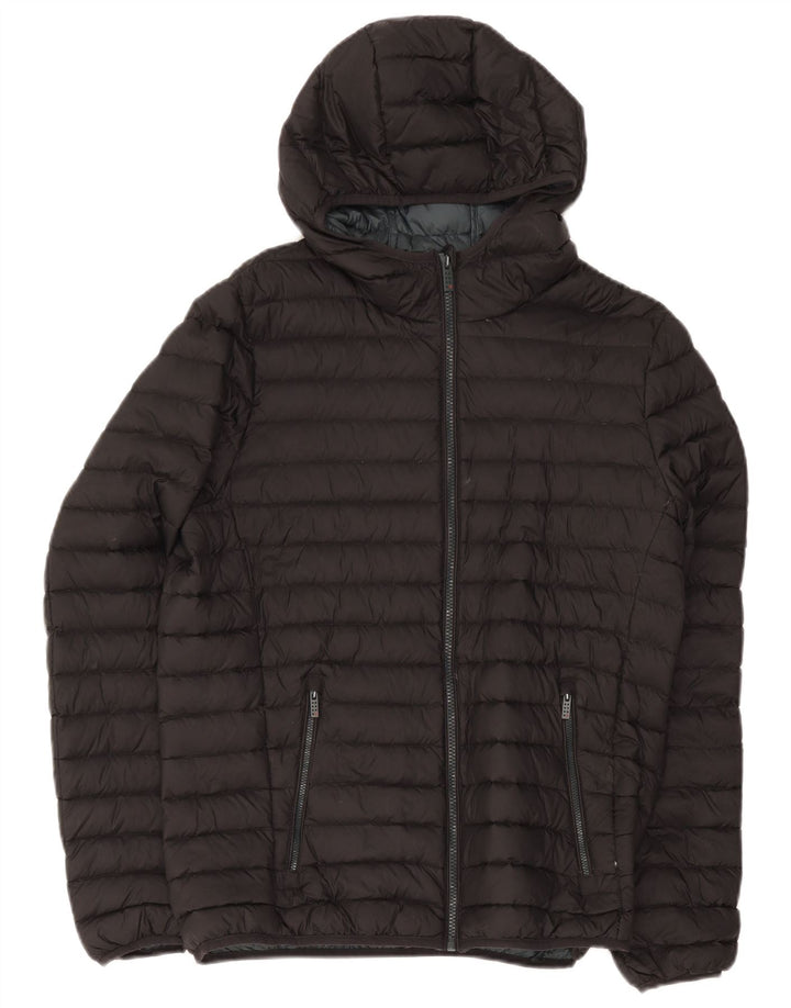 Mistral Veste matelassée à capuche pour homme UK 38 Medium Noir Nylon