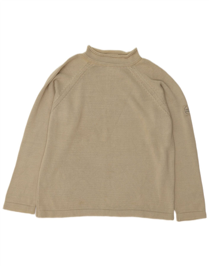 Murphy & Nye Pull à col roulé Sailmakers pour homme en coton beige moyen