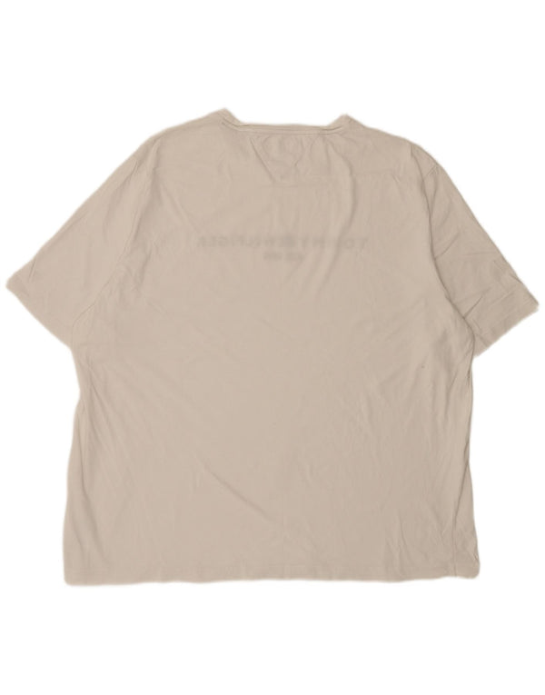 Tommy Hilfiger T-shirt graphique pour homme en coton blanc 4XL
