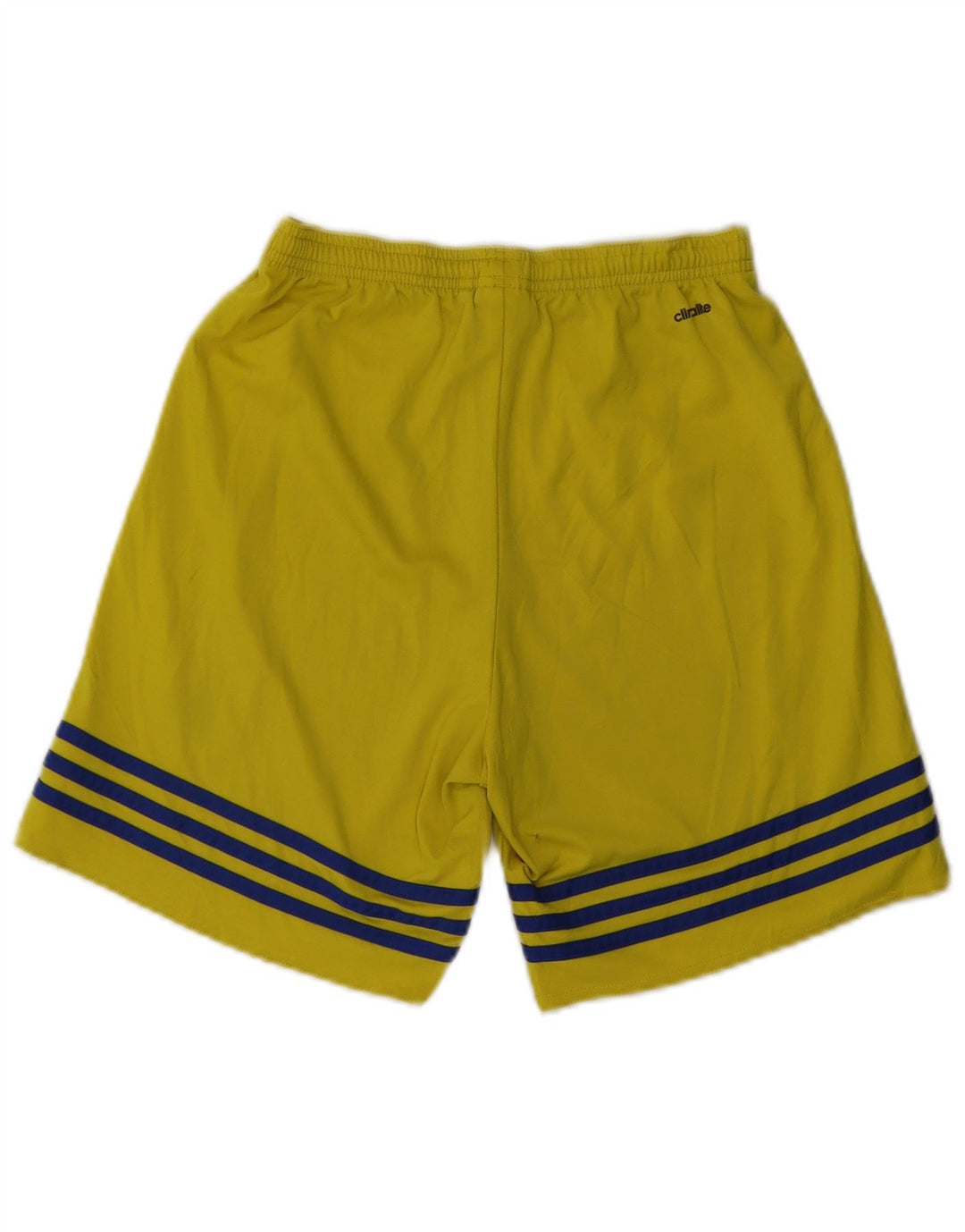 ADIDAS Short de sport Climalite pour hommes, petit, jaune, polyester