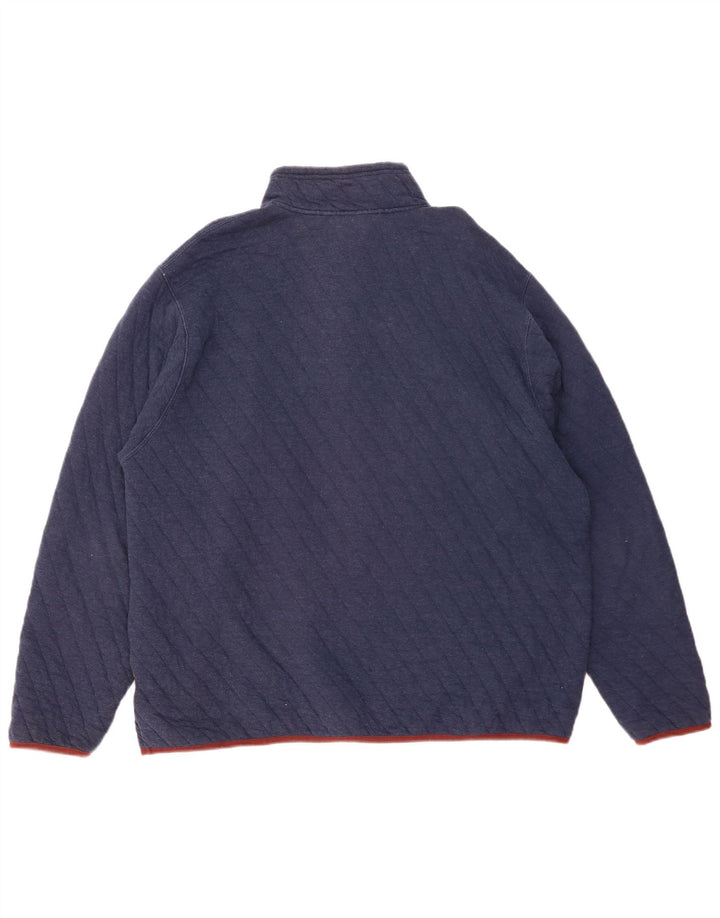 ORVIS Sweat-shirt col boutonné pour homme XL en coton bleu marine