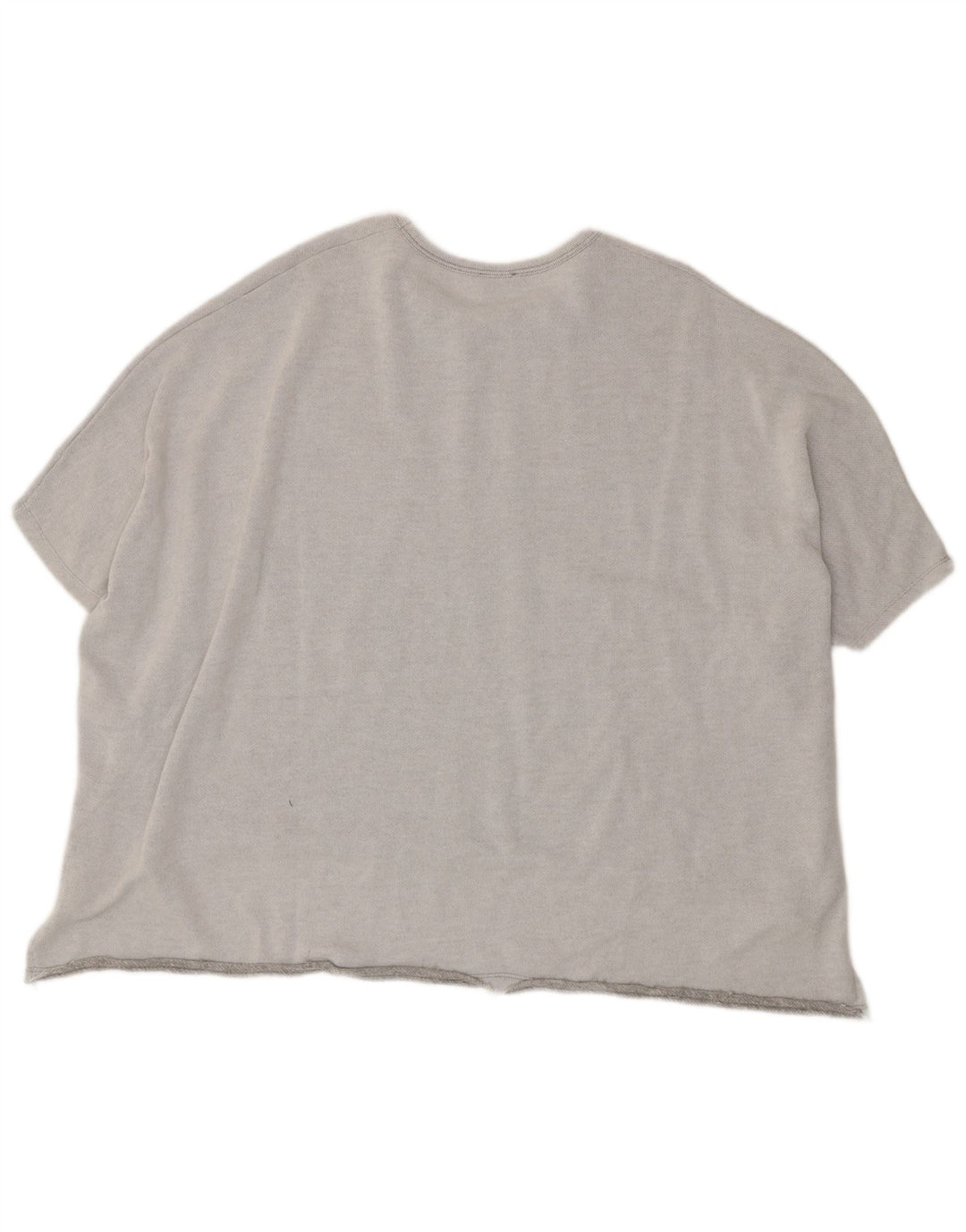 Zara Femme Trafaluc T-Shirt Oversize UK 14 Gris Moyen Polyester