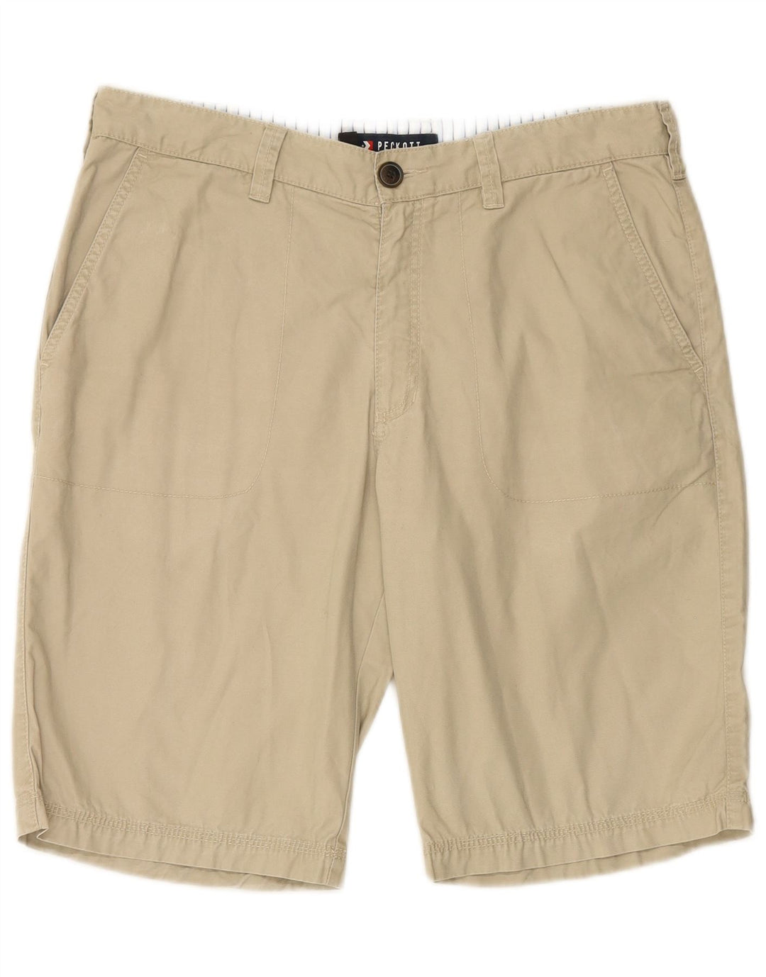 PECKOTT Short Chino Homme IT 52 XL W36 Coton Beige