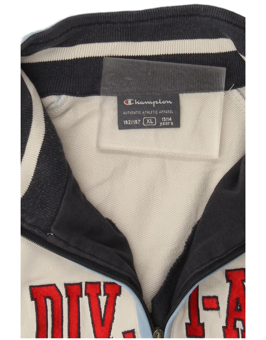 CHAMPION Sweat-shirt graphique pour garçon 13-14 ans XL Blanc Colourblock