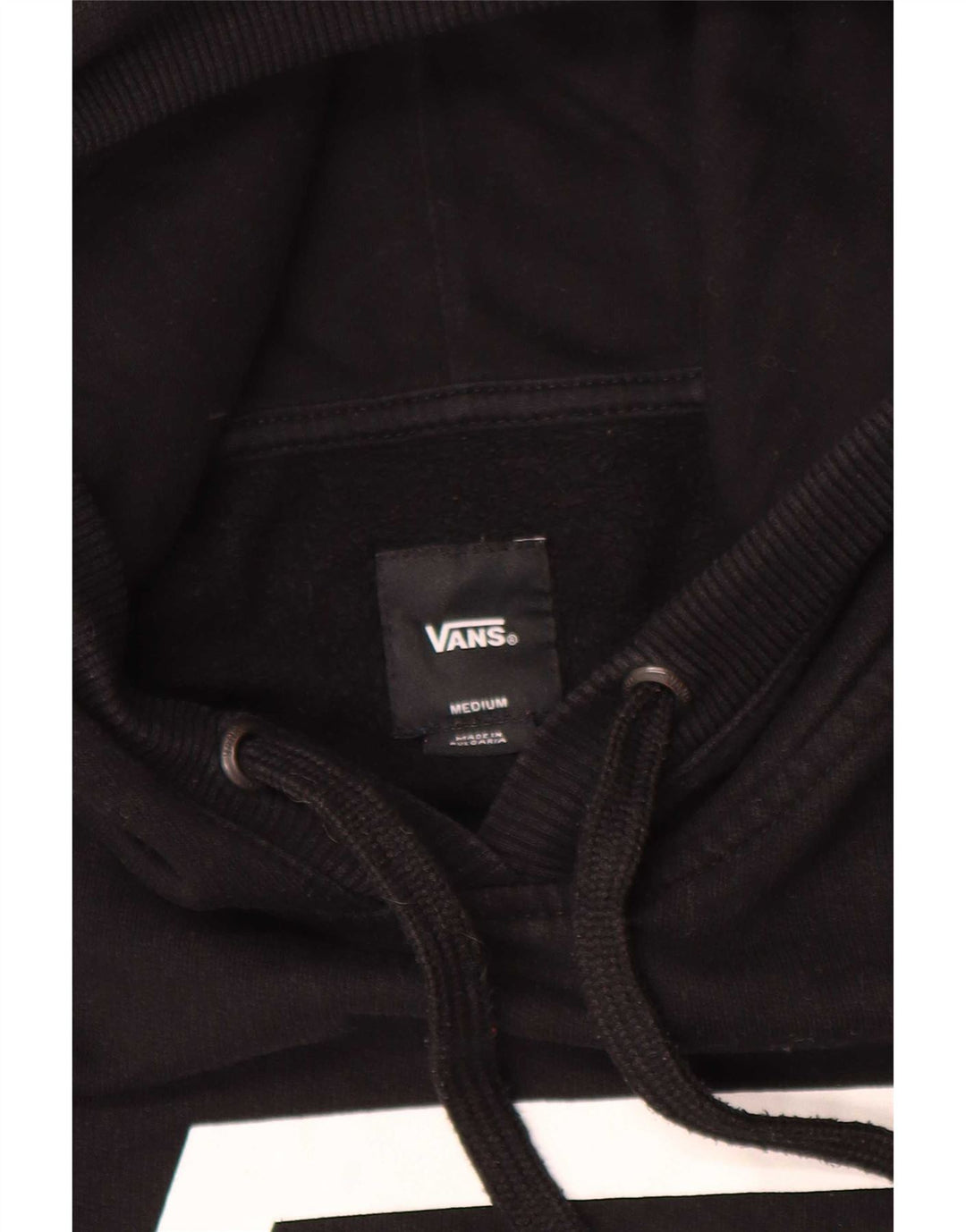 Vans Pull à capuche graphique pour homme Noir moyen