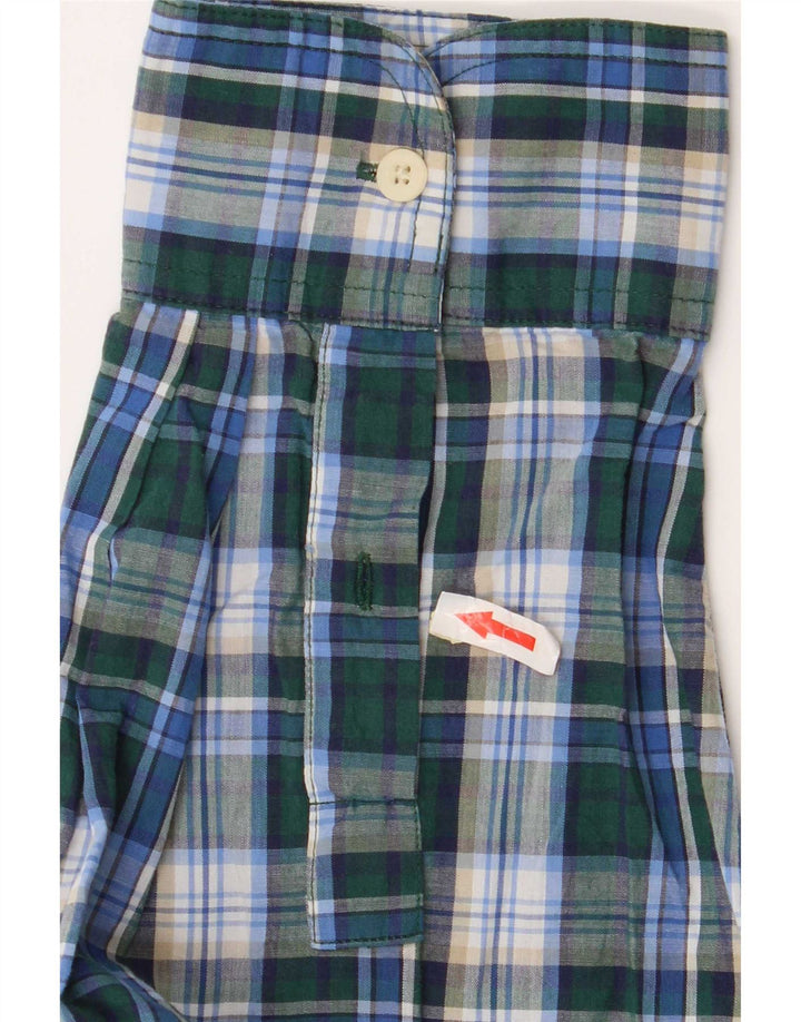 Chaps Chemise homme facile d'entretien 2XL en coton à carreaux bleu