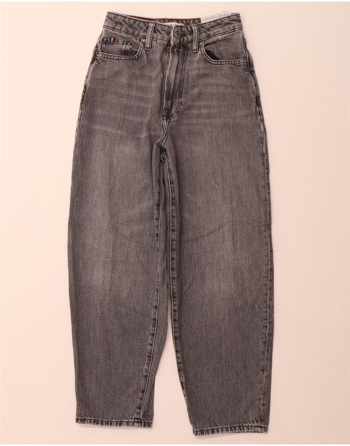 TOMMY HILFIGER Jean Fuselé Eva Taille Haute Femme W25 L25 Gris Coton