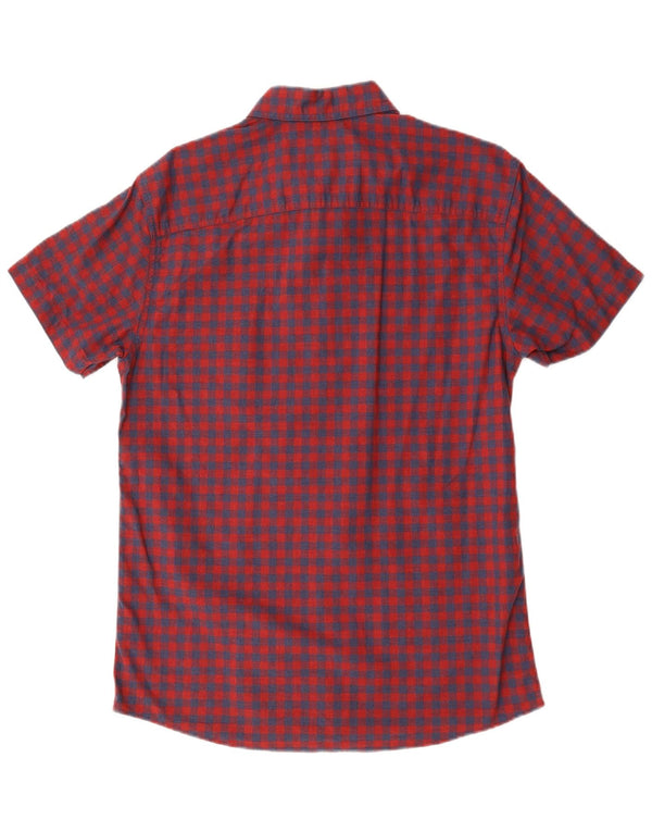 Jack & Jones Chemise à Manches Courtes Homme Grand Rouge Vichy Coton